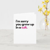 カルトで育ってごめんね お悔やみカード カード (黄色い花)