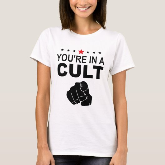 カルトに入っているサイン Tシャツ (正面)