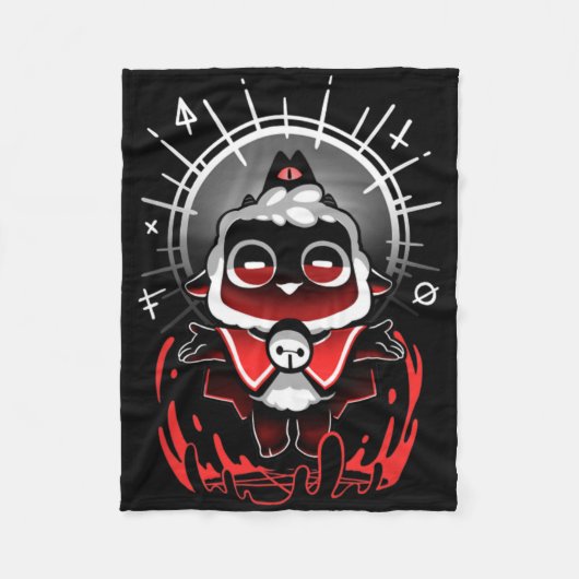 カルトに参加せよ - Lambのカルトかわいいゲーマーカルト フリースブランケット (正面)