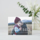 カルトのポストエール写真Joyeux Noel typo art deco ポストカード (スタンド正面)