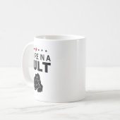 カルトの仲間入りサイン コーヒーマグカップ (正面左)