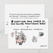 カルトコーチングデキペ「2/6:情報" ポストカード (正面/裏面)