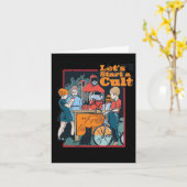 カルトレトロハロウィン不気味キッズを始めよう カード (黄色い花)