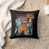 カルトレトロハロウィン不気味キッズを始めよう クッション (ブランケット)