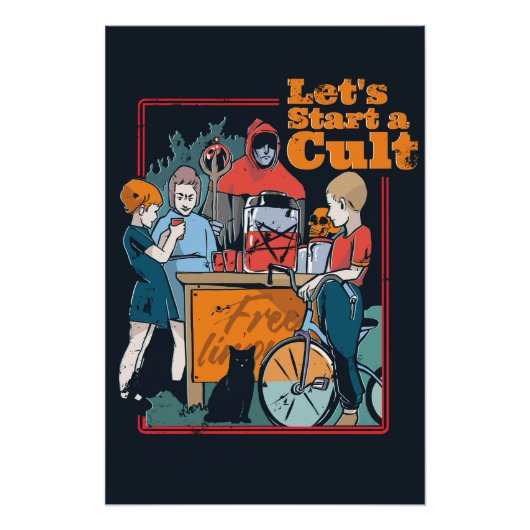 カルトレトロハロウィン不気味キッズを始めよう ポスター (正面)