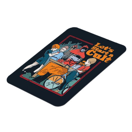 カルトレトロハロウィン不気味キッズを始めよう マグネット (左側)