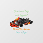 カルトレーシングカートゥーンイラストレーション ウィンドウサイン (シート)