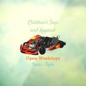 カルトレーシングカートゥーンイラストレーション ウィンドウサイン (シート3)