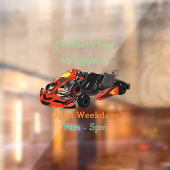 カルトレーシングカートゥーンイラストレーション ウィンドウサイン (シート2)