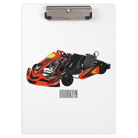 カルトレーシングカートゥーンイラストレーション クリップボード (正面)