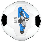 カルトレーシングカートゥーンイラストレーション サッカーボール (回転)