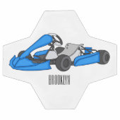 カルトレーシングカートゥーンイラストレーション サッカーボール (フラット)