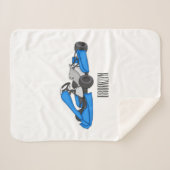 カルトレーシングカートゥーンイラストレーション シェルパブランケット (正面(横))