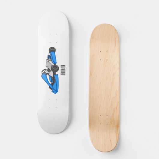 カルトレーシングカートゥーンイラストレーション スケートボード (正面)