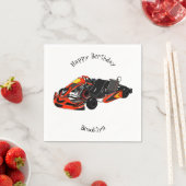 カルトレーシングカートゥーンイラストレーション スタンダードカクテルナプキン (インサイチュ)