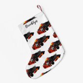 カルトレーシングカートゥーンイラストレーション スモールクリスマスストッキング (裏面 (吊り時))