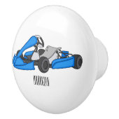 カルトレーシングカートゥーンイラストレーション セラミックノブ (右)