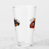 カルトレーシングカートゥーンイラストレーション タンブラーグラス (左)