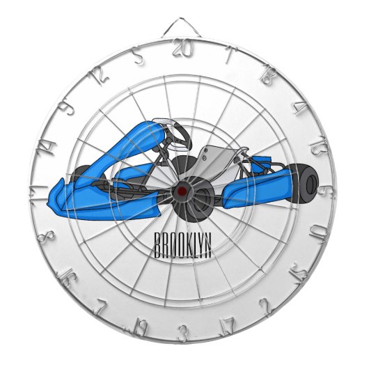 カルトレーシングカートゥーンイラストレーション ダーツボード (正面)