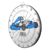 カルトレーシングカートゥーンイラストレーション ダーツボード (正面右)