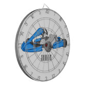 カルトレーシングカートゥーンイラストレーション ダーツボード (正面左)