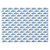 カルトレーシングカートゥーンイラストレーション テーブルクロス (正面(横))