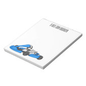 カルトレーシングカートゥーンイラストレーション ノートパッド (回転)