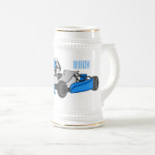 カルトレーシングカートゥーンイラストレーション ビールジョッキ (正面右)