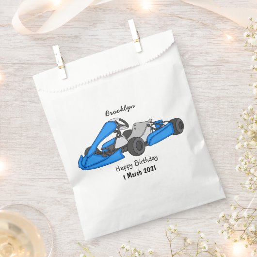 カルトレーシングカートゥーンイラストレーション フェイバーバッグ (クリップ留めされた状態)