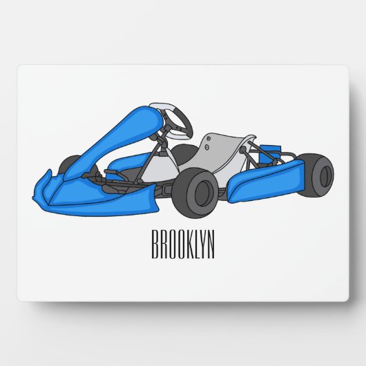 カルトレーシングカートゥーンイラストレーション フォトプラーク (正面)