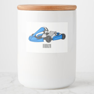 カルトレーシングカートゥーンイラストレーション フードラベル