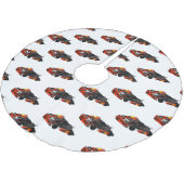 カルトレーシングカートゥーンイラストレーション ブラッシュドポリエステルツリースカート (アングル)