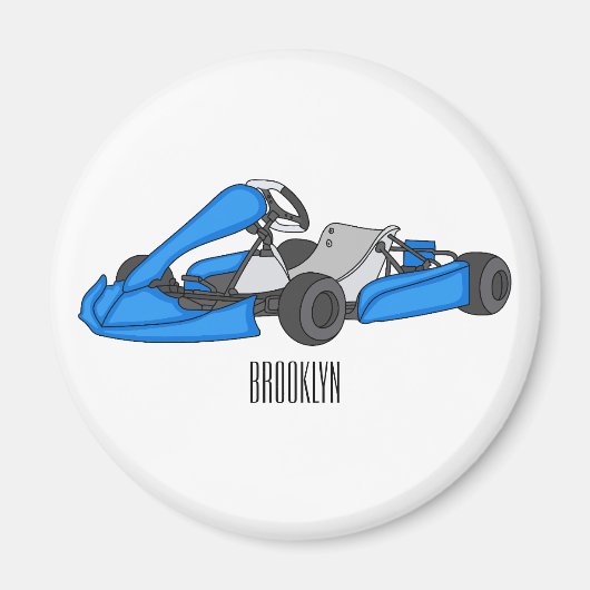 カルトレーシングカートゥーンイラストレーション マグネット (正面)