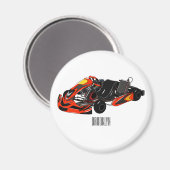 カルトレーシングカートゥーンイラストレーション マグネット (正面/裏面)