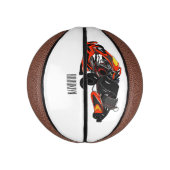 カルトレーシングカートゥーンイラストレーション ミニバスケットボール (縦)