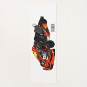 カルトレーシングカートゥーンイラストレーション ヨガマット (裏面)