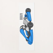 カルトレーシングカートゥーンイラストレーション ヨガマット (正面)