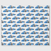 カルトレーシングカートゥーンイラストレーション ラッピングペーパー (フラット)