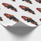 カルトレーシングカートゥーンイラストレーション ラッピングペーパー (角)