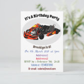 カルトレーシングカートゥーンイラストレーション 招待状 (スタンド正面)