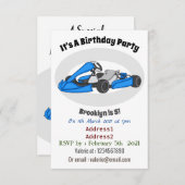 カルトレーシングカートゥーンイラストレーション 招待状 (正面/裏面)