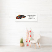 カルトレーシングカートゥーンイラストレーション 横断幕 (インサイチュ)