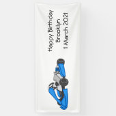 カルトレーシングカートゥーンイラストレーション 横断幕 (縦)