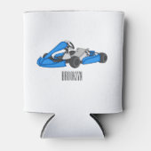 カルトレーシングカートゥーンイラストレーション 缶クーラー (正面)