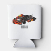 カルトレーシングカートゥーンイラストレーション 缶クーラー (裏面)