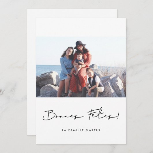 カルト・ド・ヴォウ写真ボネス・フェテアペルソナライザー シーズンカード (正面/裏面)