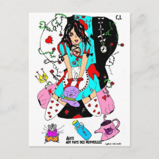 カルト・ポストエール・アリス・オーペイ・デ・メルヴィーユ ポストカード