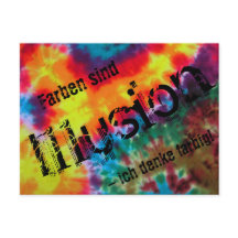 カルト、"Farben sind Illusion - ich denke farbig!"