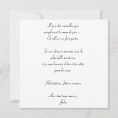 カルト「Ma meilleure amie va devenir maman」 カード (裏面)