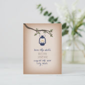 カルドインスパイアストックブルーキャンピングランタ救ンの日付 案内ポストカード (スタンド正面)